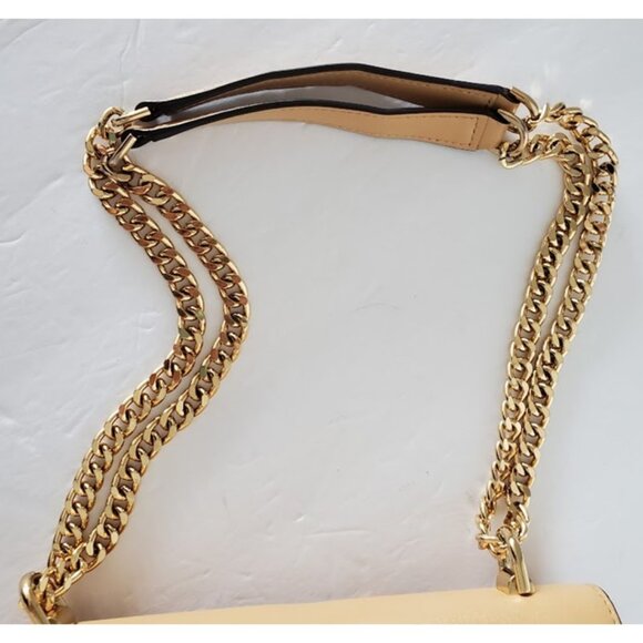 Michael Kors Jade Large Neutral Tri-Color Leather Crossbody - Picture 9 of 15